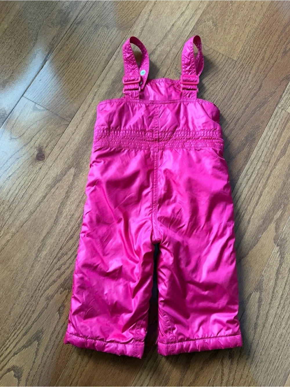 Gap Toddler Pink Snow Bib Snow Pant Overalls Size 12-18months with front pocket
